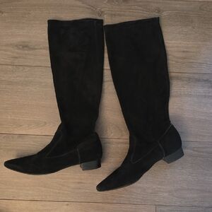 Davos Gomma Chic Black Suede Women's Boots